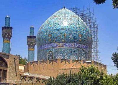 بیش از 80درصد مرمت گنبد مدرسه تاریخی چهارباغ اصفهان اجرا شده است